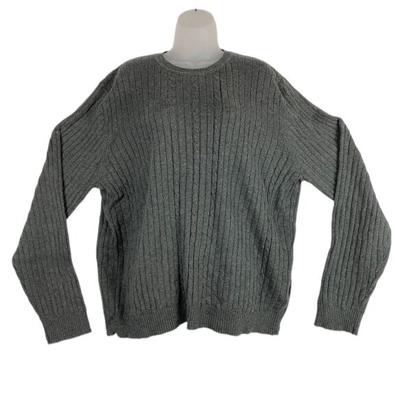 Eddie Bauer Cashmere Gray Blend Men’s Sweater Sz L - Picture 1 of 8